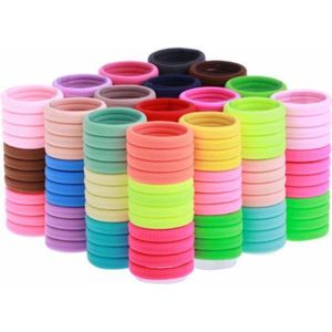 50 Stuks Haarelastiekjes Kleur