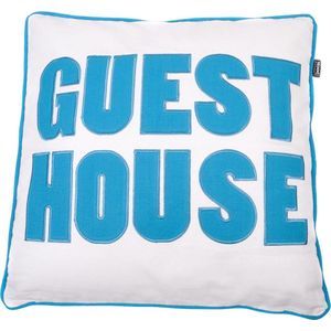In The Mood Guest House - Sierkussen - 50x50 cm - Aqua