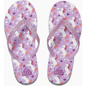 Reef Kids Stargazer Prints Meisjes Slippers - Paars/Roze - Maat 32