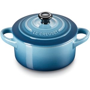 Le Creuset Serveerpannetje / Mini Braadpan - Aardewerk - Signature - Marine Blauw - ø 10 cm / 250 ml