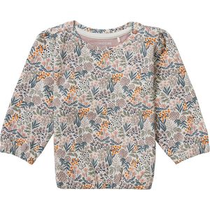 Noppies Girls sweater Vlora long sleeve allover print Meisjes Trui - Fawn - Maat 92