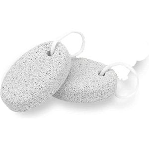 Puimsteen voor voetverzorging - 2 stuks - Lavasteen - Eelt verwijderen - Voetpeeling met natuurlijk bestand - Harde huid - Eeltverwijderaar