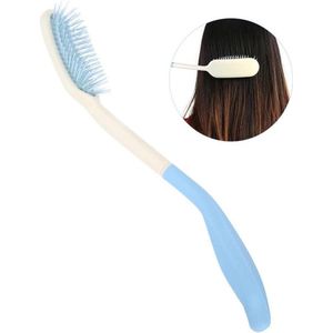 Allecto Plus - Zachte Borstel met Lange Steel voor Lang Haar - Antislip Ergonomisch Design - Haarborstel met Lang Bereik