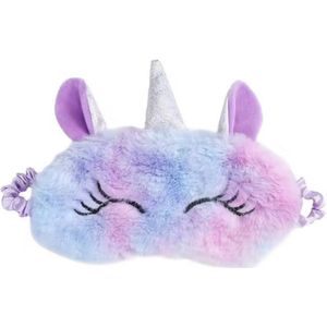 Meisjes Unicorn kinder slaapmasker Paars - reismasker kind vanaf 5 jaar - eenhoorn oogmasker