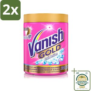 Vanish Gold Oxi Action - Vlekkenverwijderaar Poeder - Gekleurde Was - 1050 Gram - Voordeelverpakking - 2 stuks - Gekleurde was - Hardnekkige vlekken