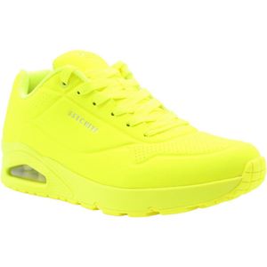 Skechers Heren Sport Casual UNO STAND ON AIR Sneakers Heren 52458 neongeel