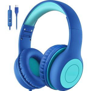 Koptelefoon kinderen met draad - Kinderkoptelefoon - Bedrade hoofdtelefoon - Veilig volume - School - Tablet - Laptop - Reizen - Muziek luisteren