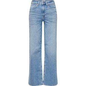 Only Jeans Onlmadison Blush Hw Wide Dnm Cro371 15282975 Light Blue Denim Dames Maat - W25 X L34