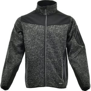 Sara4you Comfort Plus Micro Fleecevest Zwart-Grijs 65625 - XXL