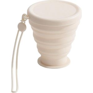 Zeynomax - Opvouwbare drinkbeker 200 ml van voedselveilige siliconen voor reizen en kamperen