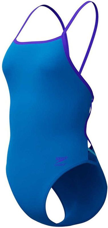 Speedo Fl Solid Tri Back Zwemkleding Blauw UK 30 Vrouw