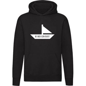 Ik heb een boot Hoodie - zee - zeilboot - water - vakantie - zomer - unisex - trui - sweater - capuchon
