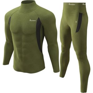 Thermisch ondergoed heren lange onderbroek fleece koud weer