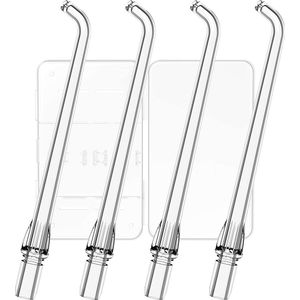 4 Stuks Vervangings Tips voor Mini Water Flosser - Draagbare Opbergkoffer & Effectieve Mondverzorging