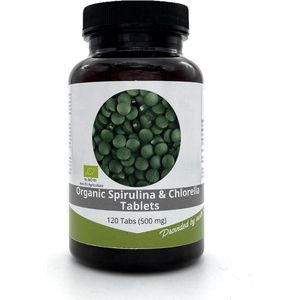 Nutrikraft - Chlorella Spirulina Tabletten 500mg 120 tabs - Biologisch