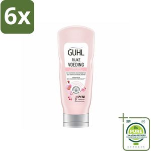 Guhl - Conditioner - Rijke Voeding - 200 ml - Voordeelverpakking - 6 stuks - Haar conditioner - Droge haren
