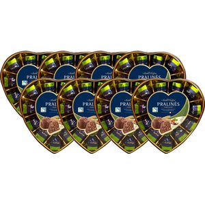 Maître Truffout Pralines Melkchocolade Hazelnoot & Granen 8 x 165g - Voordeelverpakking