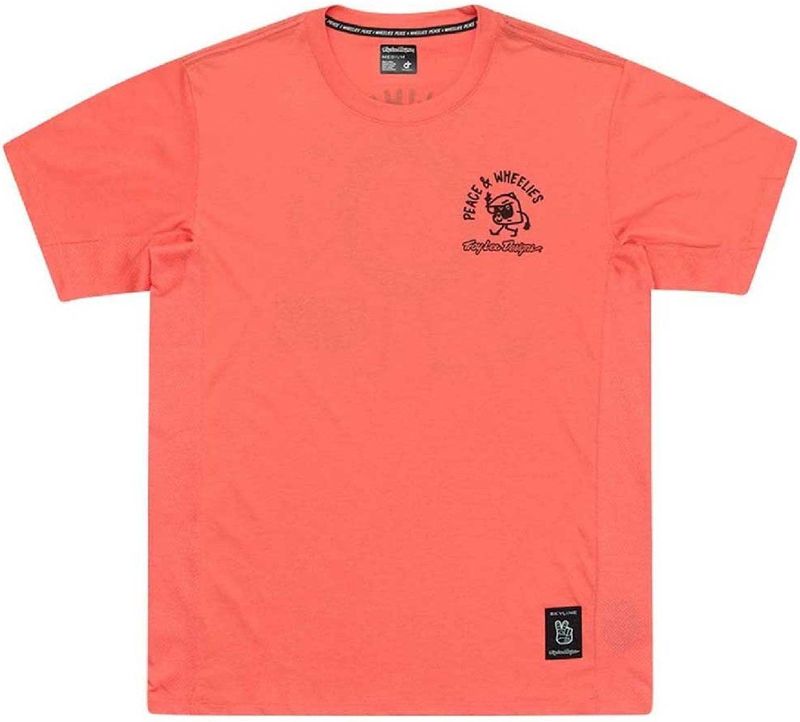 troy lee designs skyline ride orange jersey met korte mouwen