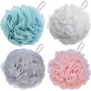 4 stuks - Douche spons - Netspons - Massage spons - Scrubbing spons - Badspons - Soft spons - 30g - 14 cm - Accessoires Badkamer
