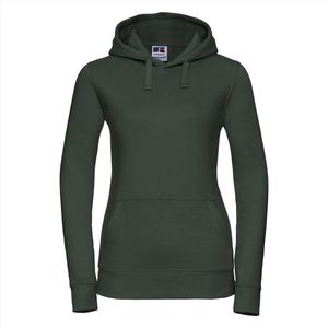 Russell - Authentic Hoodie Dames - Donkergroen - XS