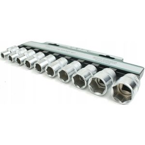 Honiton 1/2"" Dopslagsleutel Set 10-24mm 6-kant 10 Stuks