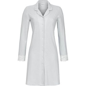 Klassiek grijs doorknoopnachthemd