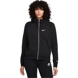 Nike Sportswear BB Fleece Print Sweatshirt Met Volledige Rits Vrouwen Black / White - Maat XS