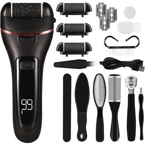 Elektrische Eeltverwijderaar met USB Oplaadfunctie en Verstelbare Snelheden voor Voetenverzorging