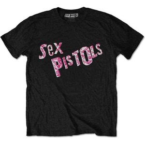 Sex Pistols - Multi-Logo Heren T-shirt - M - Zwart