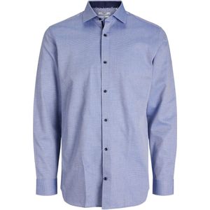 Jack & Jones Overhemd Jprblaroyal Detail Shirt L/s Noos 12215447 Chambray Blue/ Slim Fit Mannen Maat - L