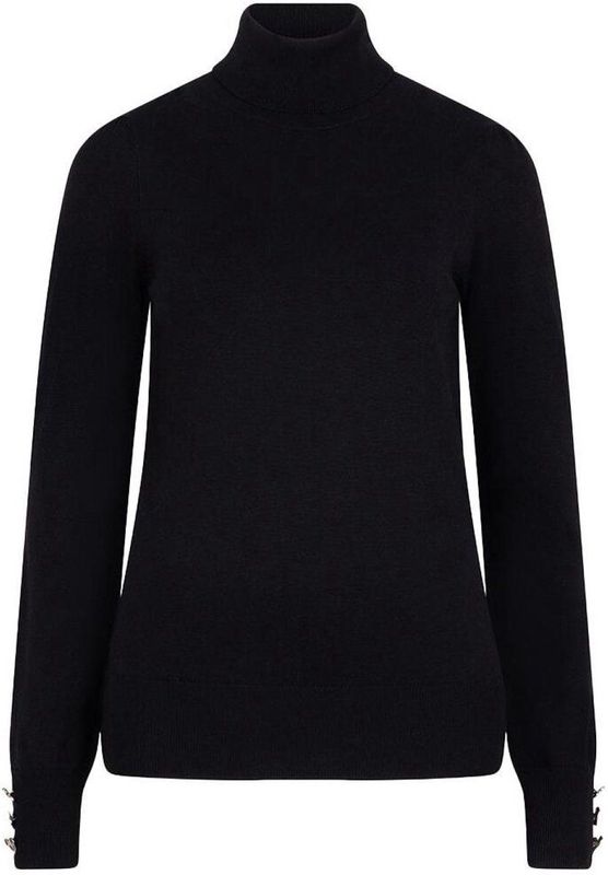 EsQualo - W25 07709 000 - Trui - Zwart - Col - Dames