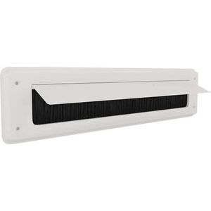 Brievenbusklep wit | Binnenbriefplaat wit | Brievenbusborstel wit met klep | door-line brievenbus classic