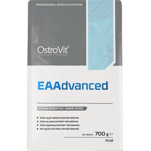OstroVit - EAAdvanced - 700 g - Peer smaak - L-tyrosine - L-glutamine - L-cysteine - Potassium - Vitamin B6 - Calcium - Magnesium - Sodium