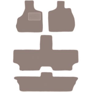 Beige veloursmatten voor: Chrysler Town&Country IV 7-zits (2000-2008)