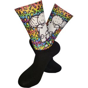Verliefd Print sokken - vrolijke sokken - valentijns cadeau - ik hou van jou - grappige sokken - Schattig - leuke dames en heren sokken - moederdag - vaderdag - Socks waar je Happy van wordt - Maat 41-46