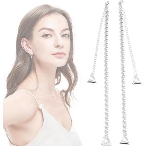 Allecto plus - Set van 2 hartvormige reservebeha-bandjes - antislip schouderriem - comfortabel en veilig - modieus accessoire voor vrouwen