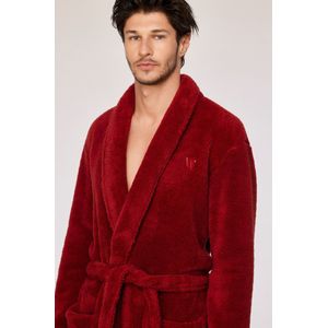 Woody Heren kamerjas donkerrood - maat XXL