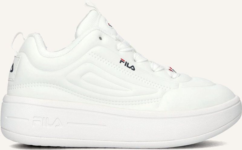 FILA - Sneakers - Blauw Rood Wit - Imitatieleer - Met Plateau