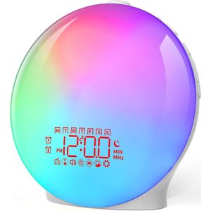 Lexium Wake-Up Light - Bed Sfeerlamp - Digitale Wekker - Lichtwekker - Wake up light wekker - Wake-up lights