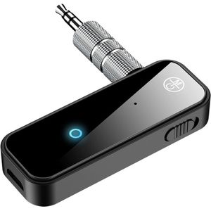 Provium Bluetooth 5.0 - 2 in 1 Zender en Ontvanger - Handsfree Bellen - Bluetooth auto audio headset - Dual Device Connectie - 6 uur Batterij - 3.5mm AUX adapter - zwart