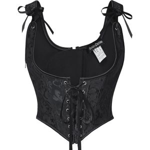 Renaissance Corset Voor Dames - Onderbuste Bustier Met Vetersluiting