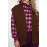 GEISHA - Gilet hairy - 775 brown - 54830-29