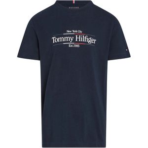 Tommy Hilfiger Kids Icon Print Regulaar T-Shirt - Blauw