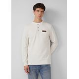 T-Shirt - Geribd - Zacht Katoen - Casual Regular Fit - Knoopsluiting