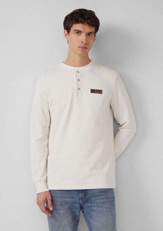 T-Shirt - Geribd - Zacht Katoen - Casual Regular Fit - Knoopsluiting