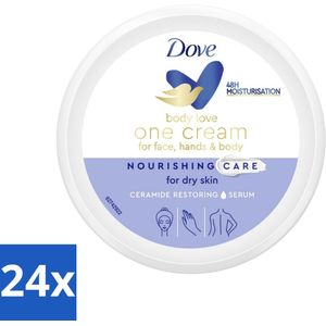 Dove Body Love Bodycrème - One Cream Rich - 250 ml - Voordeelverpakking - 24 stuks