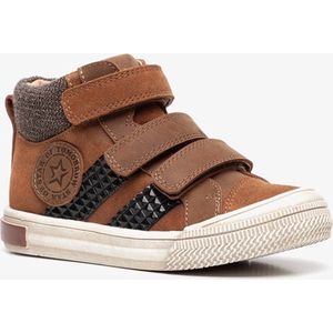 Twoday leren jongens sneakers - Bruin - Uitneembare zool - Maat 24