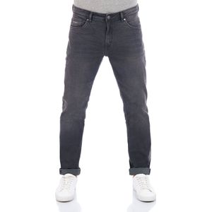 DENIMFY Heren Jeans Broeken DFMiro regular/straight Fit Grijs 32W / 34L Volwassenen Denim Jeansbroek