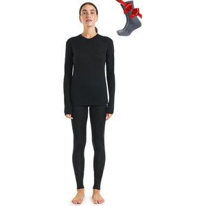 Thermisch ondergoed set voor dames van merinowol – Licht, medium en zeer warm, L