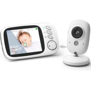 DailySuppliess® Babyfoon met Camera en App - Baby Monitor - Huisdiercamera - Hondencamera - Full HD - Wit